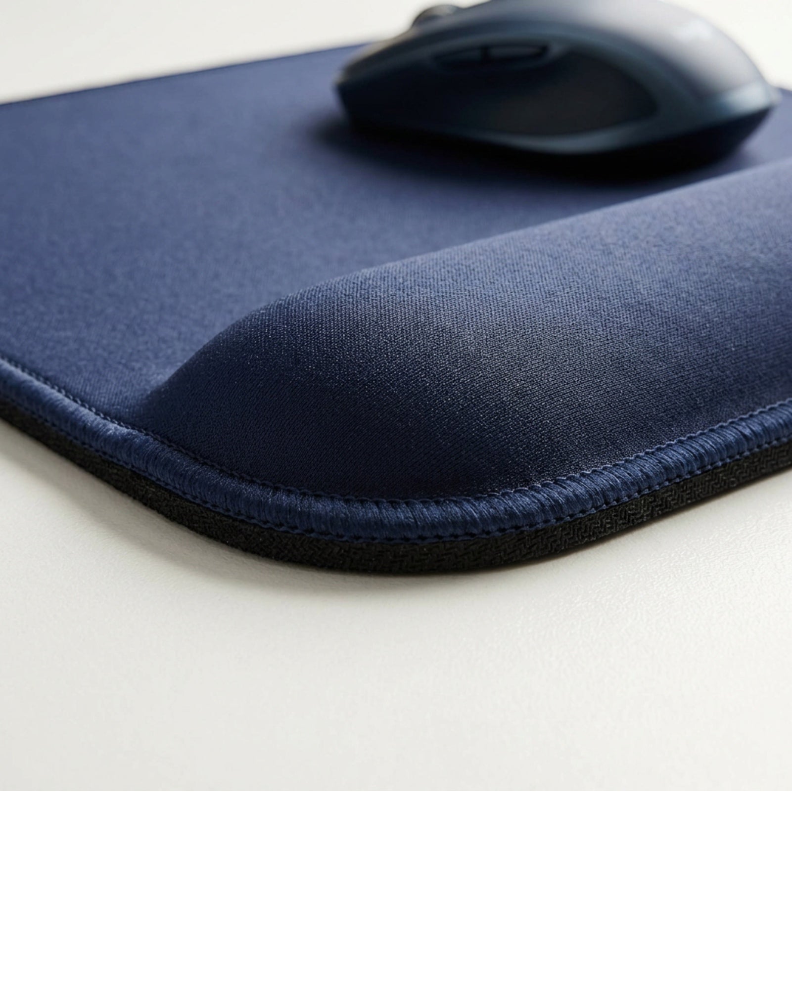 Nivet Navy Wrist Rest Mouse Pad 9 x 8 in