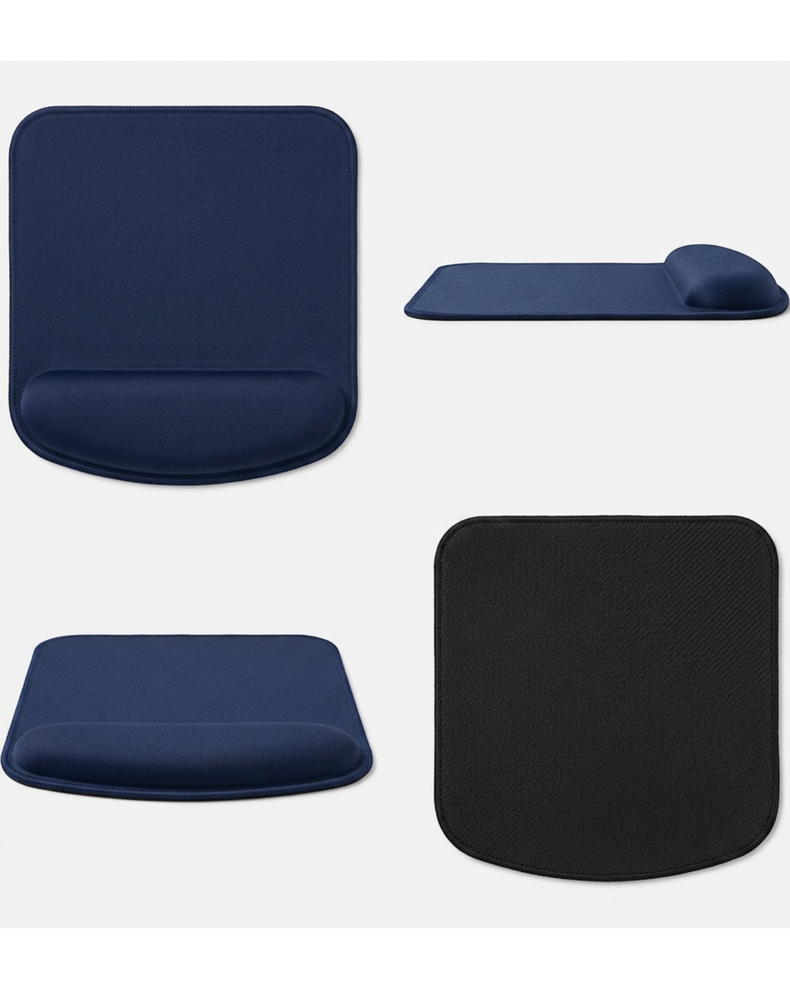 Nivet Navy Wrist Rest Mouse Pad 9 x 8 in